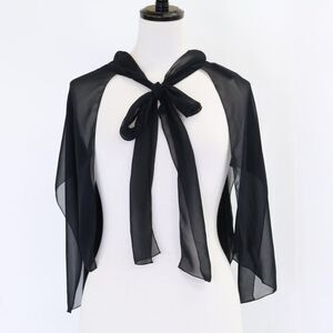 Prada [domestic P904m S000 Sheer Mesh Scarf 38